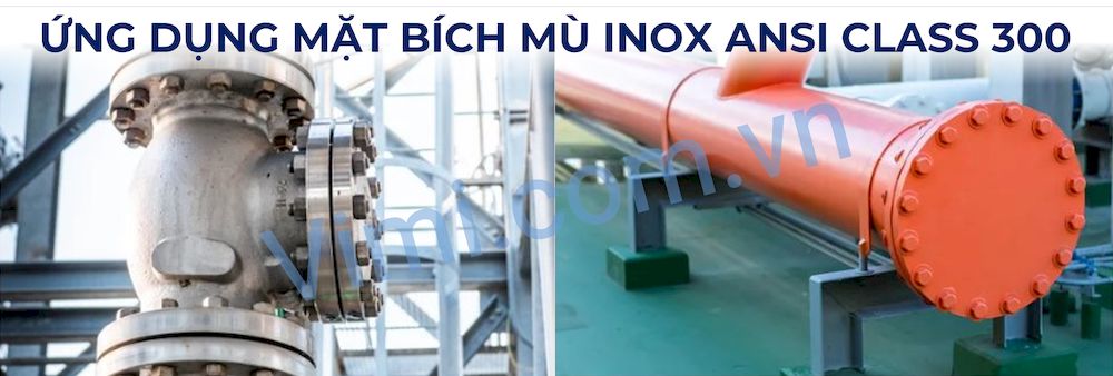 Mặt Bích Mù Inox ANSI Class 300 Một số ứng dụng mặt bích mù inox ANSI class 300