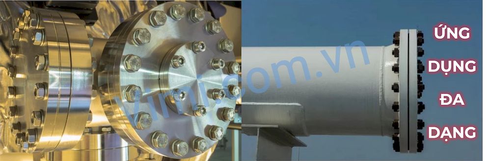 Ứng dụng bích mù inox DIN