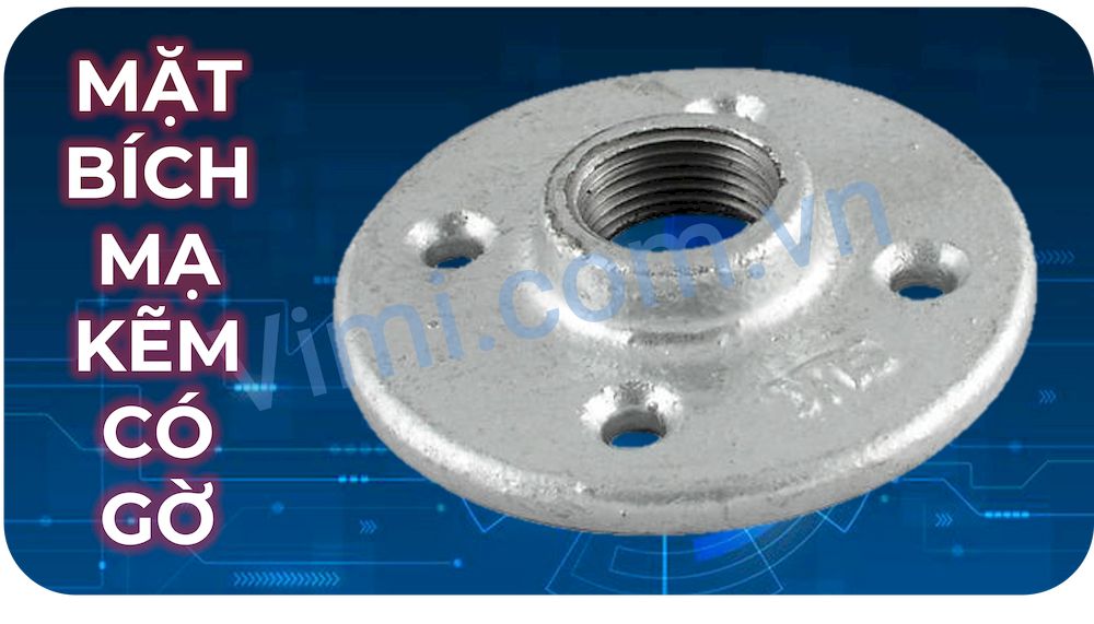 Mặt bích mạ kẽm có gờ