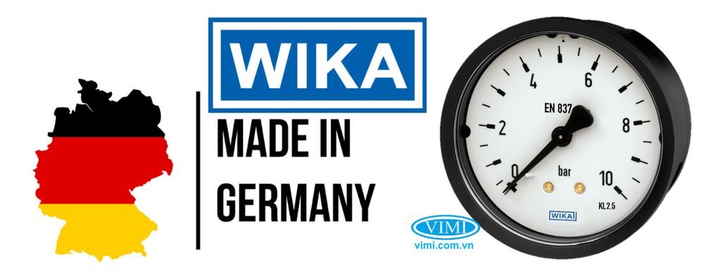 Wika 111.16 Đồng hồ áp suất Wika 111.16 - xuất xứ Đúc
