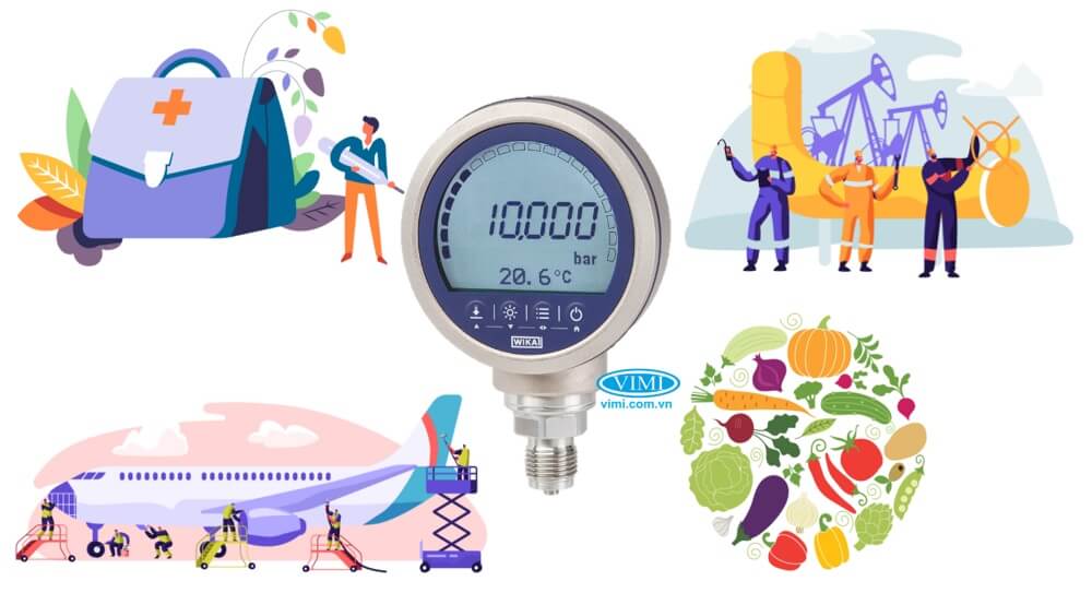 đồng hồ áp suất điện tử là gì - ứng dụng