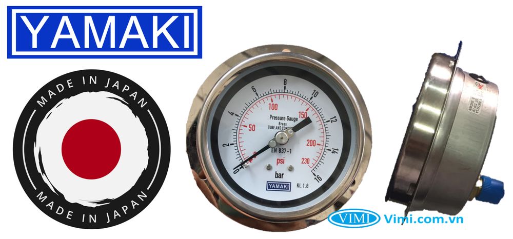 Đồng hồ áp suất vành Yamaki Đồng hồ áp suất vành Yamaki nhật bản