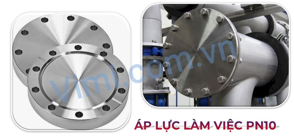 Giới hạn áp lực làm việc PN10