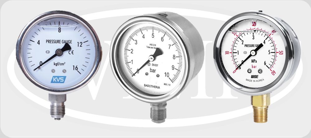Các loại đồng hồ áp suất - inox