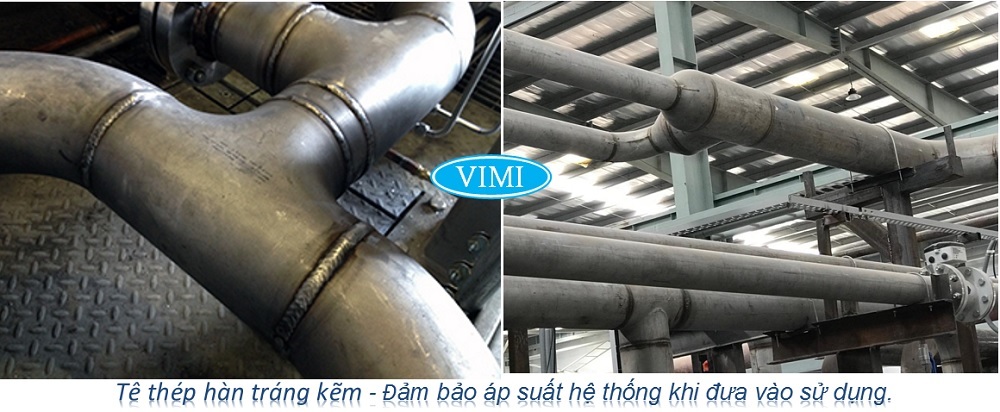 Tê thép hàn mạ kẽm Tê thép hàn mạ kẽm, mối nối hàn khín khít cao