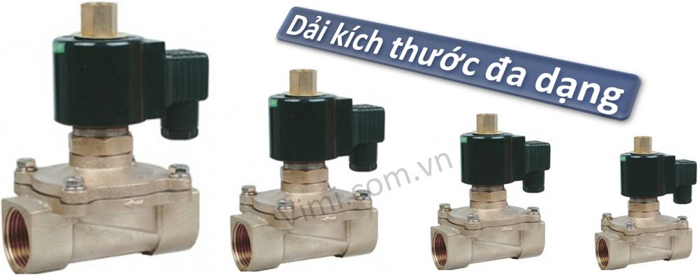 kích thước của van điện từ thường mở