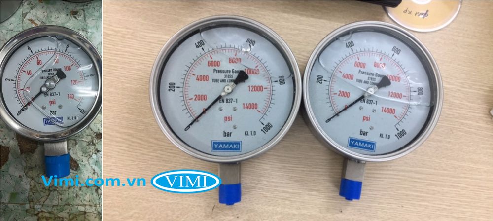 Đồng hồ áp suất Yamaki inox Đồng hồ áp suất inox Yamaki 1