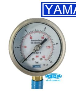 Đồng hồ áp suất inox chân đồng Yamaki 8