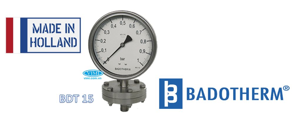Đồng hồ áp suất Badotherm BDT15 Đồng hồ áp suất Badotherm BDT15 1
