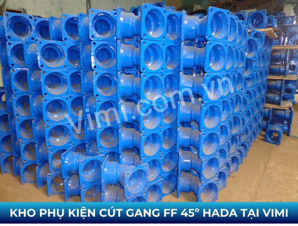 Cút gang FF 45 độ Hada Kho phụ kiện cút gang tại Vimi