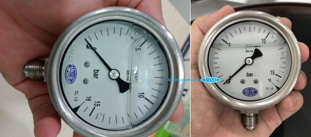 Đồng hồ áp suất Georgin 0~16bar Đồng hồ áp suất Georgin 0~16bar 4