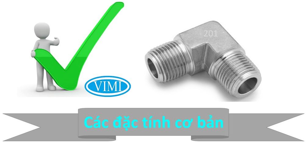 Góc - cút giảm ren ngoài inox 201 01