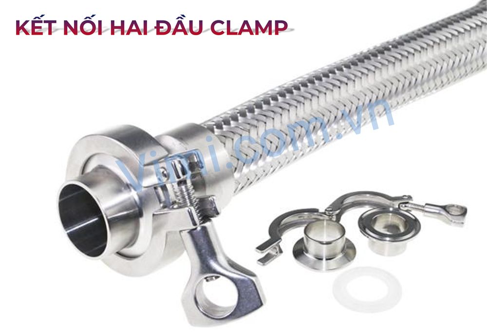 Khớp nối chống rung inox là gì Kết nối hai đầu clamp