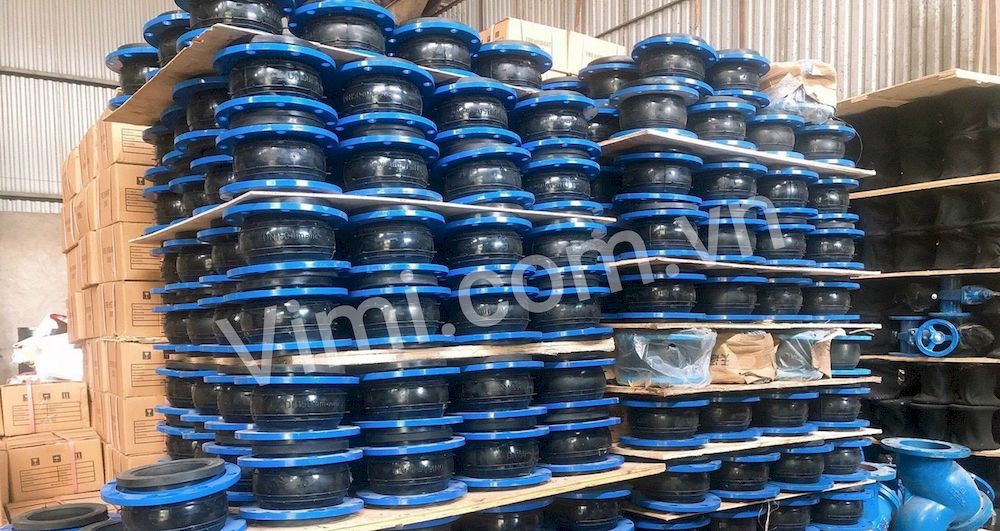 Kho khớp nối mềm cao su mặt bích DIN 2