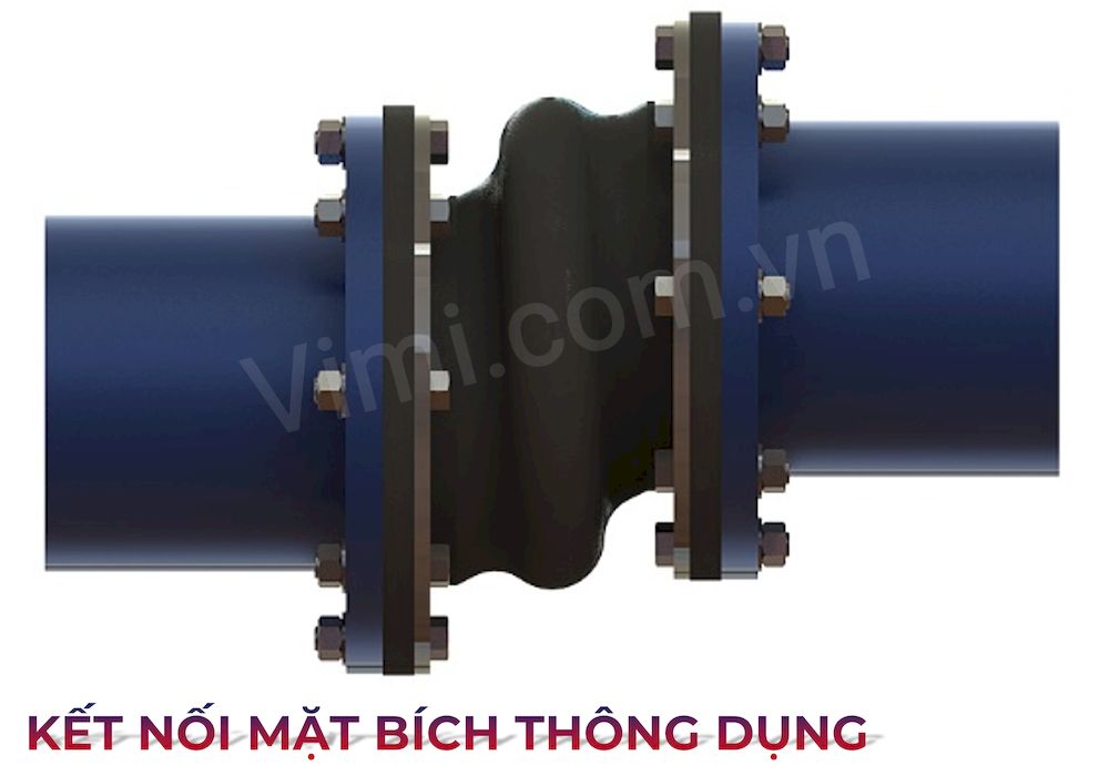 Khớp nối mềm cao su mặt bích DN100 Kết nối mặt bích thông dụng
