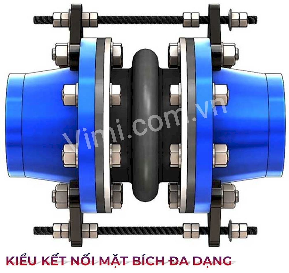 Kiểu kết nối mặt bích đa dạng, dễ sử dụng