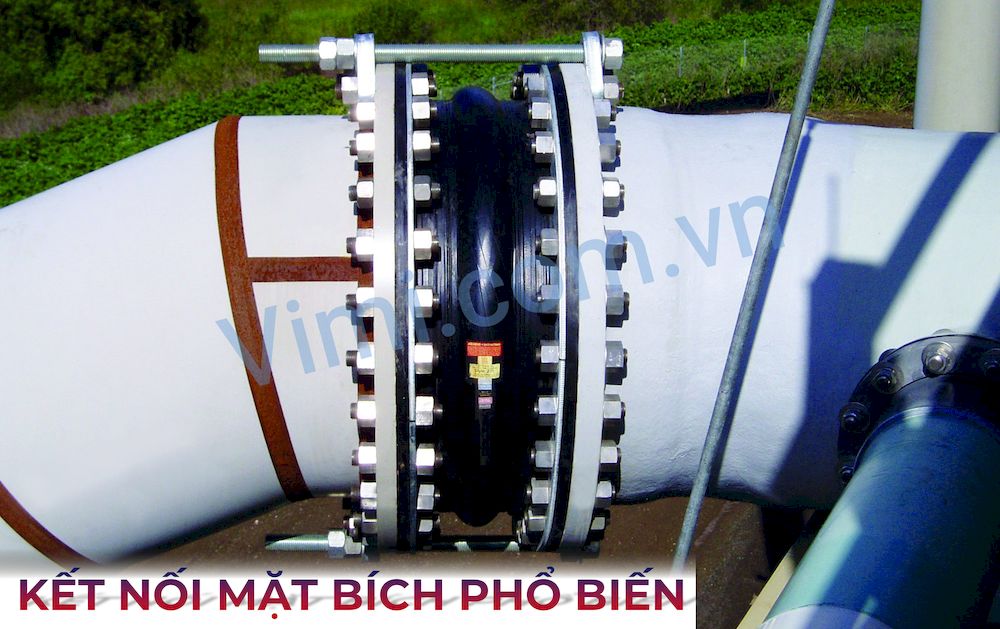 Khớp nối mềm cao su mặt bích thép BS Phương pháp kết nối kiểu mặt bích