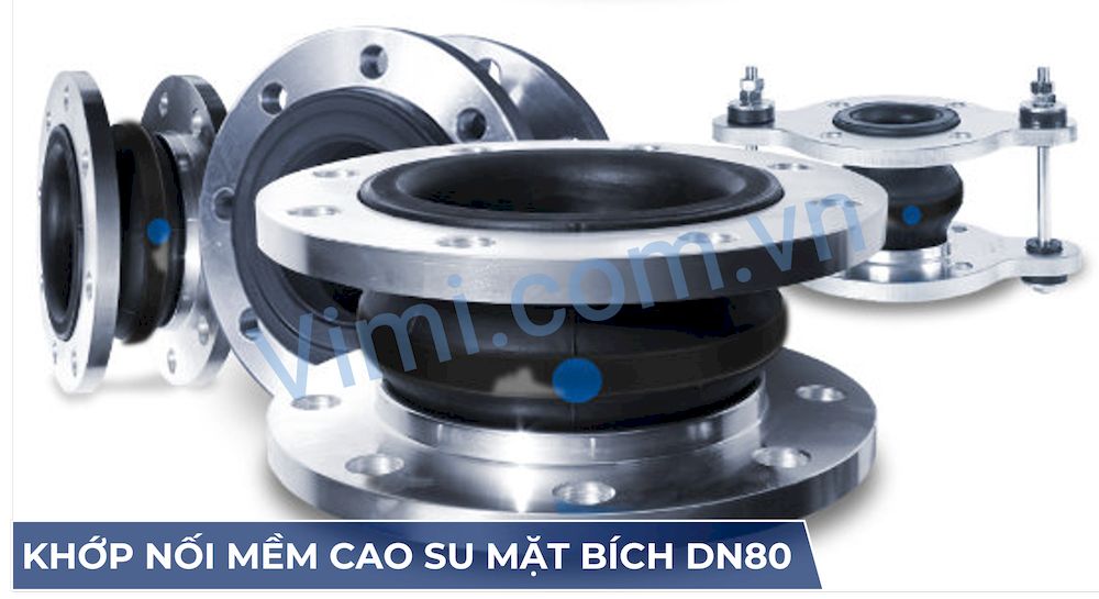 Khớp nối mềm cao su mặt bích DN80