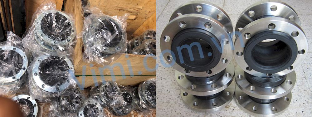 Kho khớp nối mềm cao su mặt bích DN80 số lượng lớn