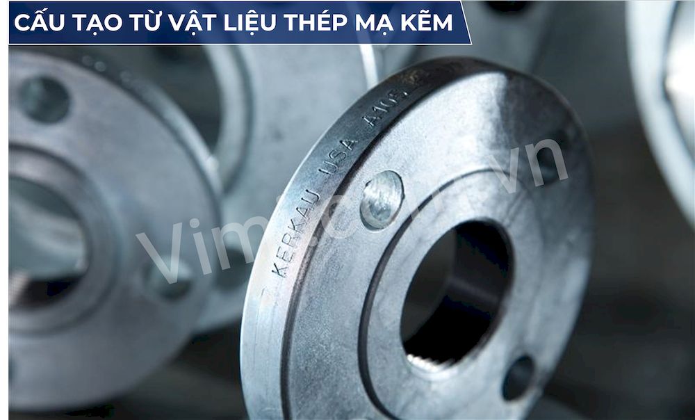 Cấu tạo từ cao su và thép mạ kẽm