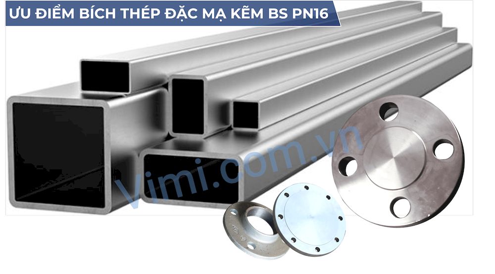 Ưu điểm bích thép đặc mạ kẽm PN16