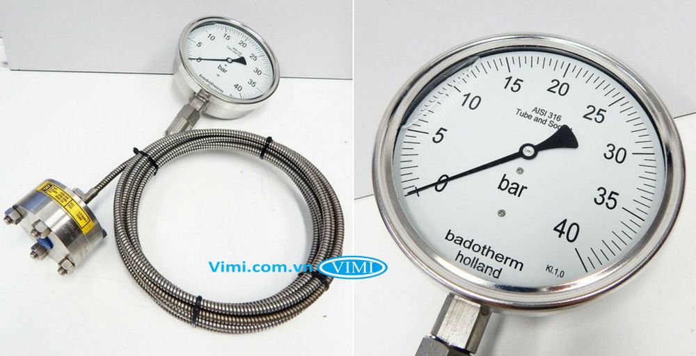 Đồng hồ inox Badotherm đo áp suất badotherm kho 6 vimi.com .vn