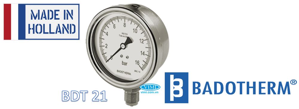 Đồng hồ áp suất Badotherm BDT21 Đồng hồ áp suất Badotherm BDT21 1