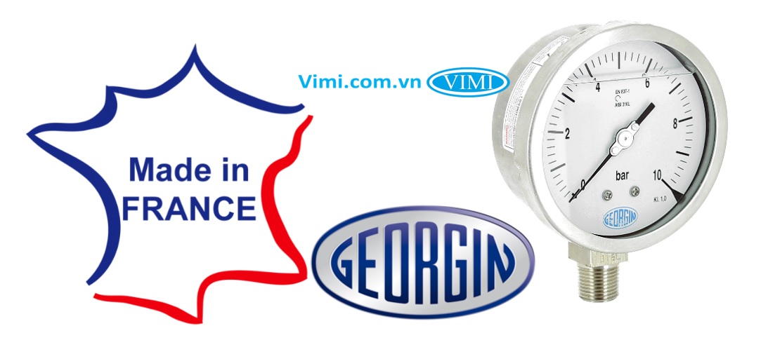 Đồng hồ áp suất Georgin M5000 - pháp