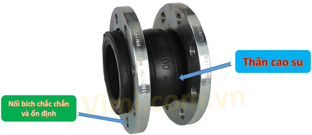 Khớp nối mềm cao su mặt bích