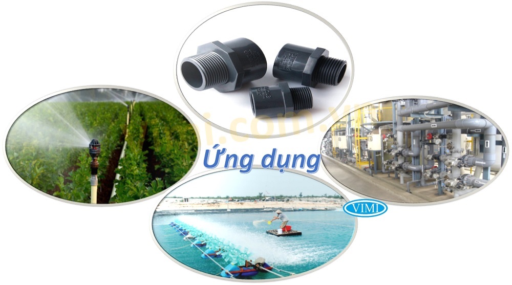 Nối ren ngoài nhựa uPVC Nối ren ngoài nhựa uPVC - Ứng dụng thực tế