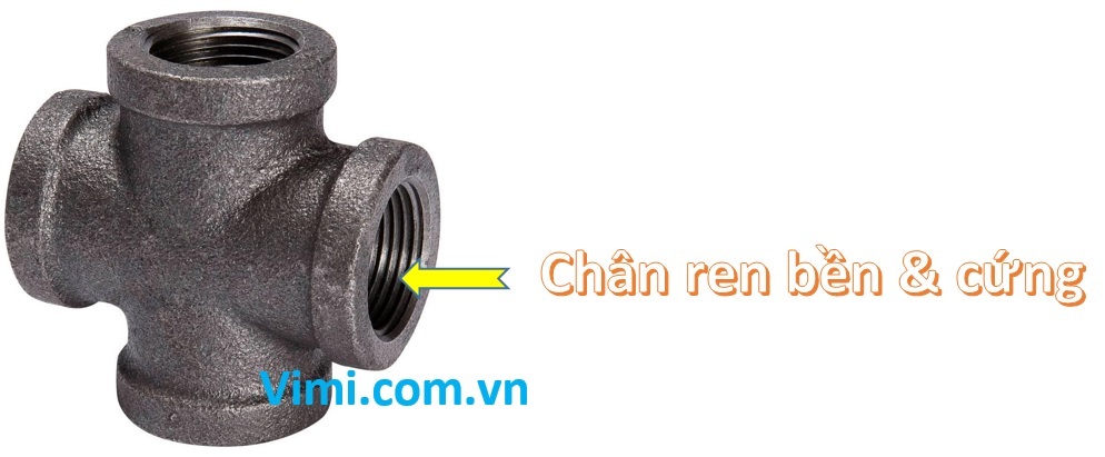 thập thép đen - Thiết kế thon gọn, kết nối ren linh hoạt