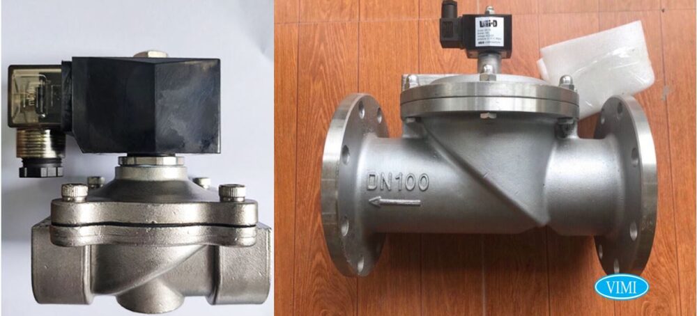 van điện từ inox mặt bích