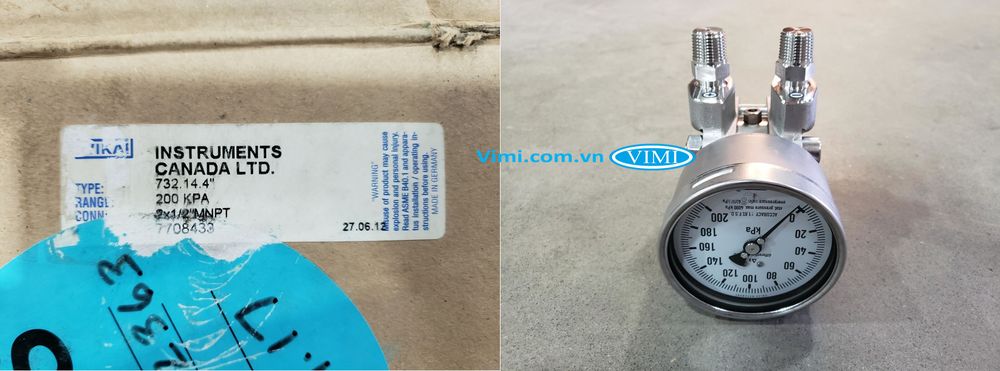 Đồng hồ áp suất Wika 732.14 - 5