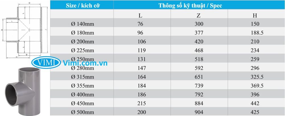 Tê đều nhựa uPVC dán keo Tê đều nhựa uPVC dán keo 02