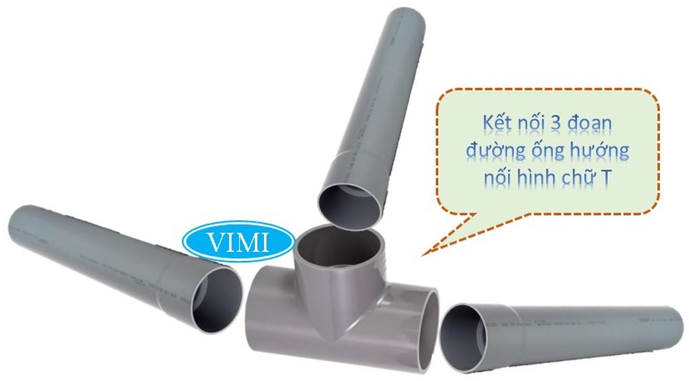 Tê đều nhựa uPVC dán keo Tê đều nhựa uPVC dán keo