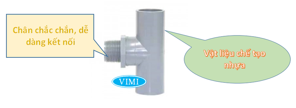 Tê nhựa uPVC ren ngoài Tê nhựa uPVC ren ngoài