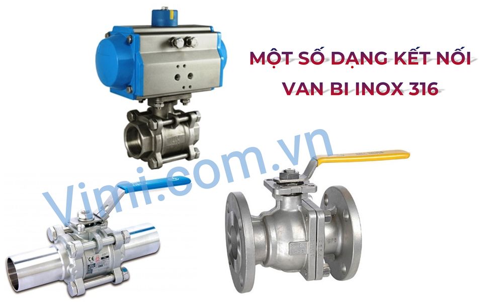Van bi inox 316 Phân loại theo phương pháp kết nối