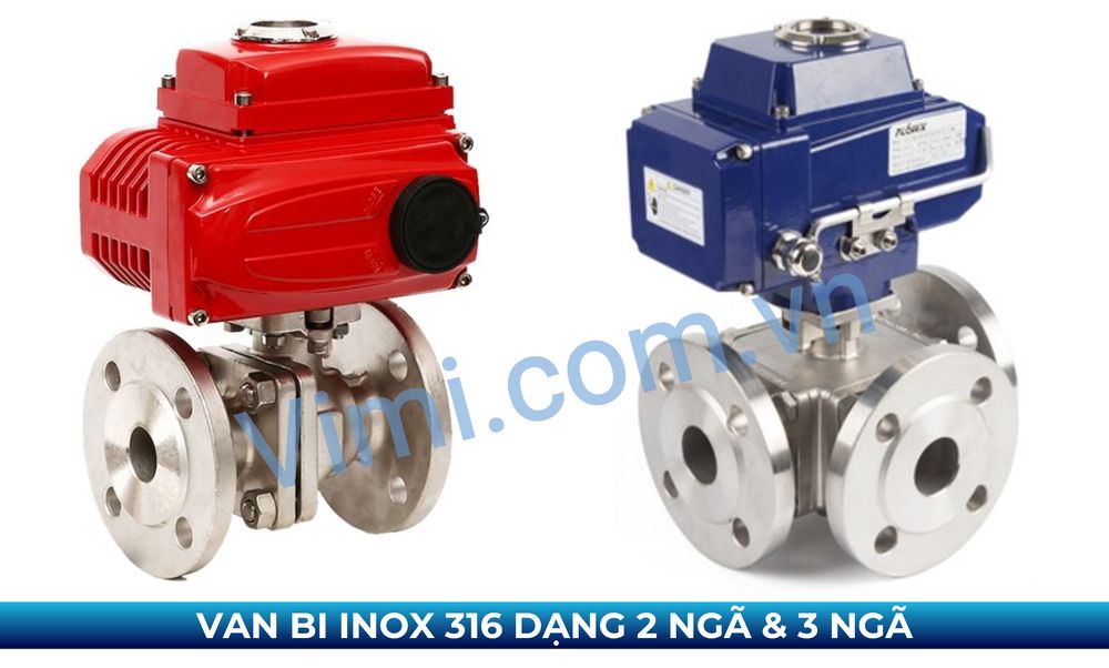 Van bi inox 316 Phân loại theo số cửa van