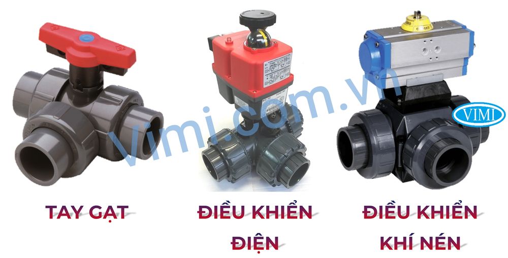 Van bi nhựa 3 ngã