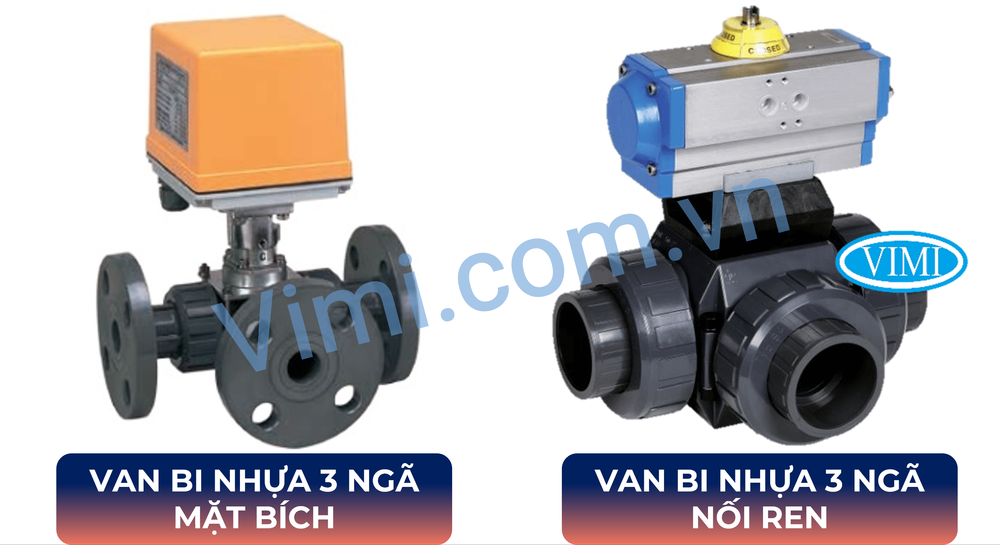 Van bi nhựa 3 ngã