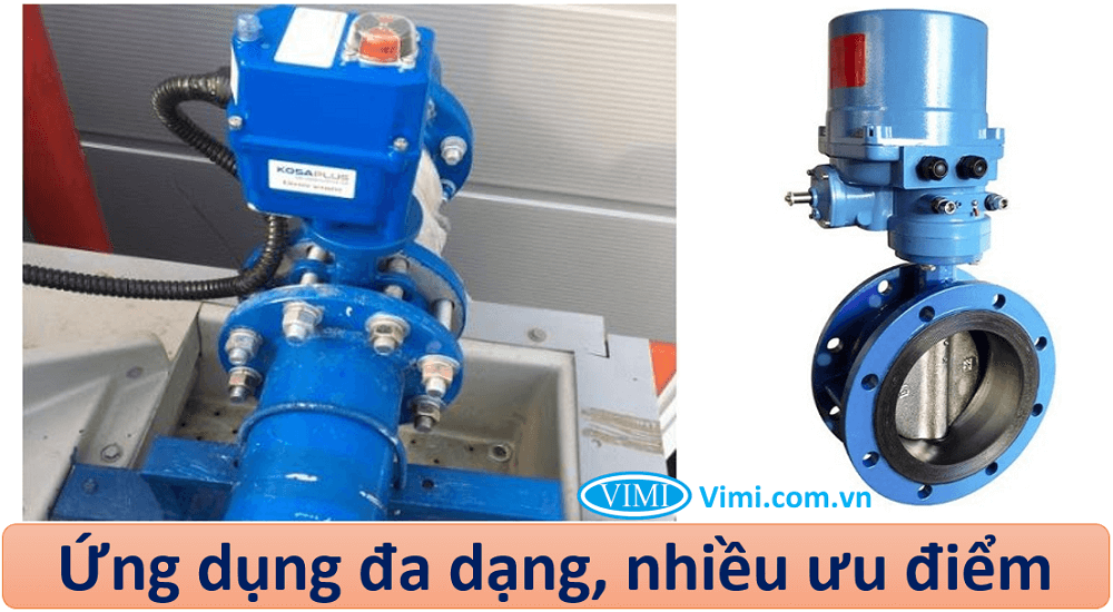 Van bướm điện mặt bích 1