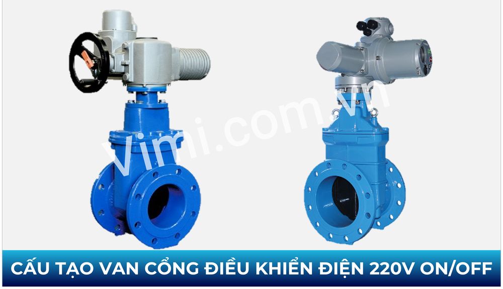 Cấu tạo van cổng điều khiển điện 220V ON/OFF