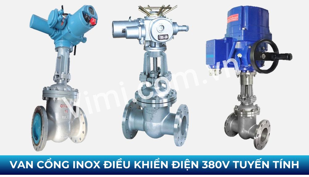 Tìm hiểu van cổng inox điều khiển điện 380V tuyến tính