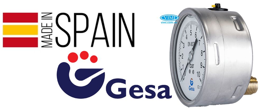 Đồng hồ áp suất Gesa M0304 Đồng hồ áp suất Gesa M0304 - Tây Ban Nha