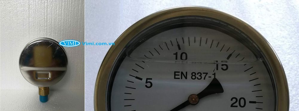 Đồng hồ áp suất Gesa M0304 Đồng hồ áp suất Gesa M0304 - IP65 và EN 837-1