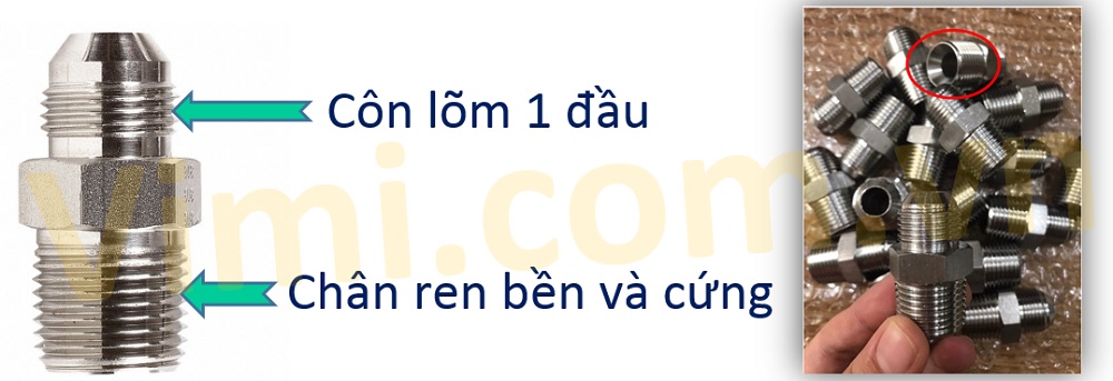 Kép thuỷ lực 1 đầu côn lõm