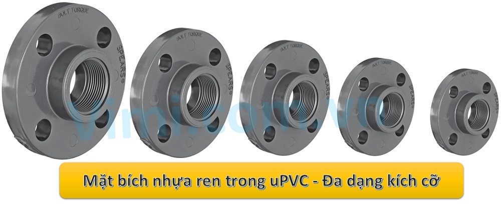 Mặt bích nhựa ren trong uPVC Mặt bích nhựa ren trong uPVC - Đa dạng kích cỡ