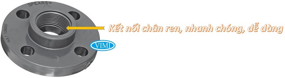 Mặt bích nhựa ren trong uPVC Mặt bích nhựa ren trong uPVC - Kết nối ren nhanh chóng