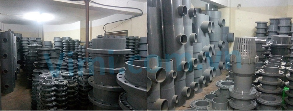 Mặt bích BE u-PVC thúc gioăng Phụ kiện mặt bích nhựa sẵn kho