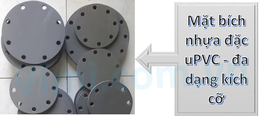 Mặt bích nhựa đặc uPVC Mặt bích nhựa đặc uPVC - Đa dạng kích cỡ